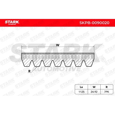 Pasek Klinowy Wielorowkowy Stark SKPB-0090020 SKPB-0090020 - foto 6