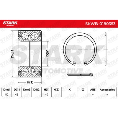 Łożysko Koła Stark SKWB-0180353 SKWB-0180353 - foto 4