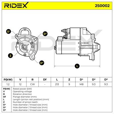 Rozrusznik RIDEX 2S0002 2S0002 - foto 7
