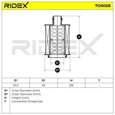 Filtr Oleju RIDEX 7O0058 7O0058 - foto 4