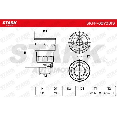 Filtr Paliwa Stark SKFF-0870019 SKFF-0870019 - foto 6