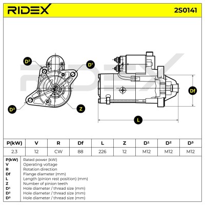 Rozrusznik RIDEX 2S0141 2S0141 - foto 6