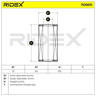 Filtr Oleju RIDEX 7O0011 7O0011 - foto 6
