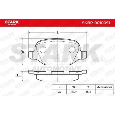Klocki hamulcowe Stark SKBP-0010091 SKBP-0010091 - foto 4