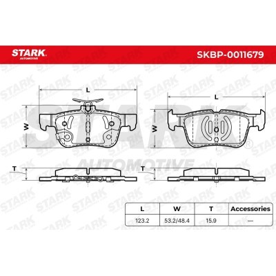 Klocki hamulcowe Stark SKBP-0011679 SKBP-0011679 - foto 5