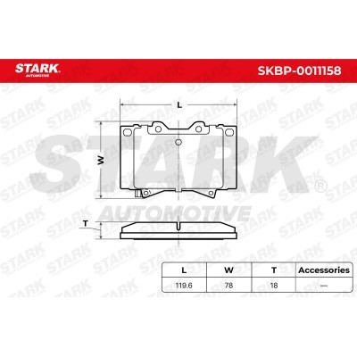 Klocki hamulcowe Stark SKBP-0011158 SKBP-0011158 - foto 6