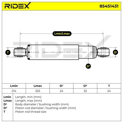 Amortyzator RIDEX 854S1431 854S1431 - foto 5