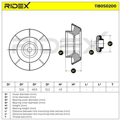 Mocowanie Amortyzatora RIDEX 1180S0200 1180S0200 - foto 5