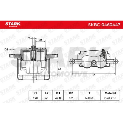 Zacisk Hamulcowy Stark SKBC-0460447 SKBC-0460447 - foto 5