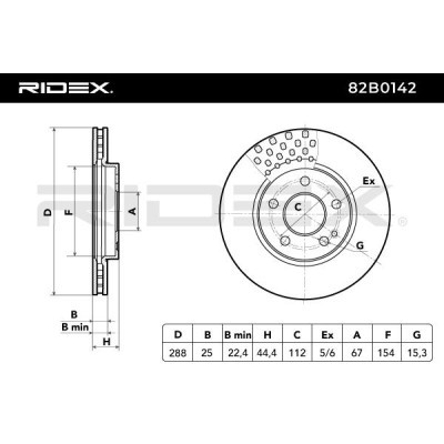 Tarcza hamulcowa RIDEX 82B0142 82B0142 - foto 4