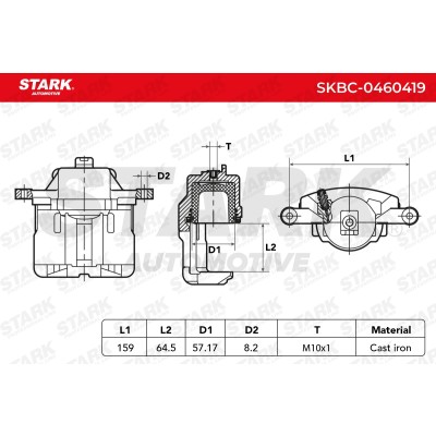 Zacisk Hamulcowy Stark SKBC-0460419 SKBC-0460419 - foto 5