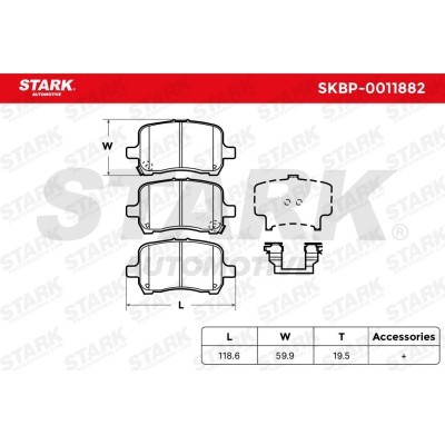Klocki hamulcowe Stark SKBP-0011882 SKBP-0011882 - foto 5