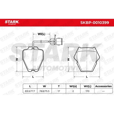 Klocki hamulcowe Stark SKBP-0010399 SKBP-0010399 - foto 6
