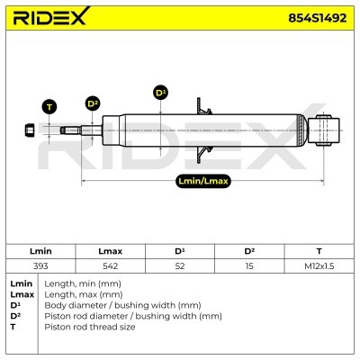 Amortyzator RIDEX 854S1492 854S1492 - foto 8