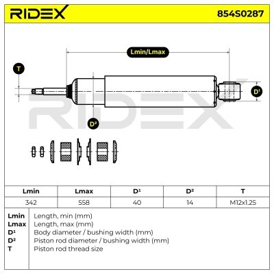 Amortyzator RIDEX 854S0287 854S0287 - foto 4