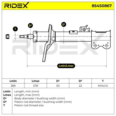 Amortyzator RIDEX 854S0867 854S0867 - foto 9