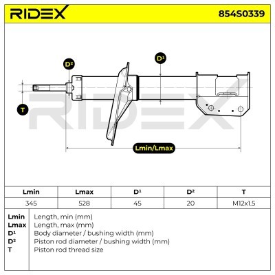 Amortyzator RIDEX 854S0339 854S0339 - foto 6