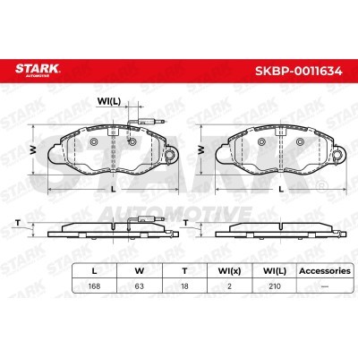 Klocki hamulcowe Stark SKBP-0011634 SKBP-0011634 - foto 6