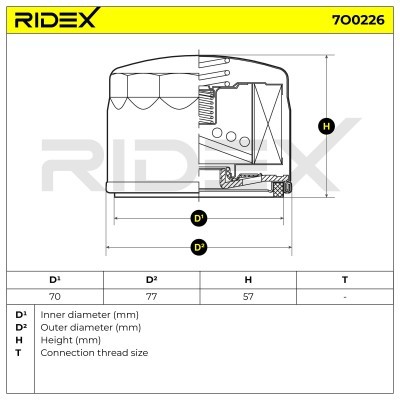 Filtr Oleju RIDEX 7O0226 7O0226 - foto 5
