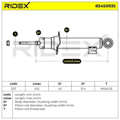 Amortyzator RIDEX 854S0935 854S0935 - foto 5
