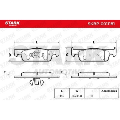 Klocki hamulcowe Stark SKBP-0011181 SKBP-0011181 - foto 3