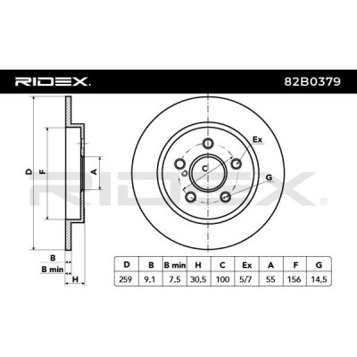 Tarcza hamulcowa RIDEX 82B0379 82B0379 - foto 4