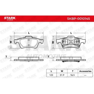 Klocki hamulcowe Stark SKBP-0010145 SKBP-0010145 - foto 4