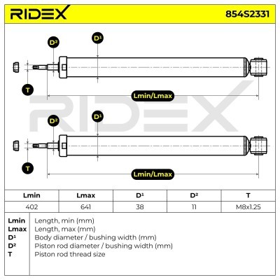 Amortyzator RIDEX 854S2331 854S2331 - foto 7