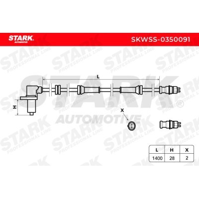 Czujnik ABS Stark SKWSS-0350091 SKWSS-0350091 - foto 3