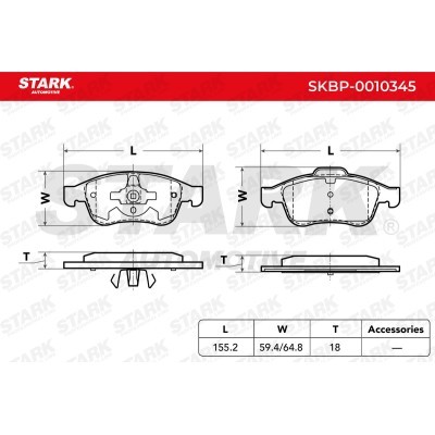 Klocki hamulcowe Stark SKBP-0010345 SKBP-0010345 - foto 4