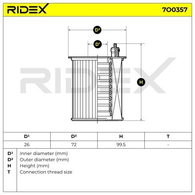 Filtr Oleju RIDEX 7O0357 7O0357 - foto 6