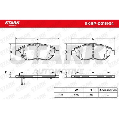 Klocki hamulcowe Stark SKBP-0011934 SKBP-0011934 - foto 6