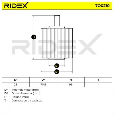 Filtr Oleju RIDEX 7O0210 7O0210 - foto 6
