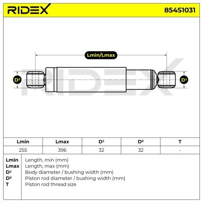 Amortyzator RIDEX 854S1031 854S1031 - foto 3