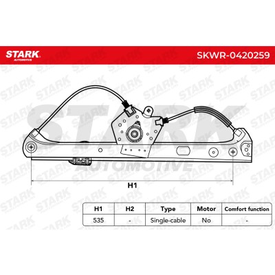 Podnośnik szyby Stark SKWR-0420259 SKWR-0420259 - foto 6