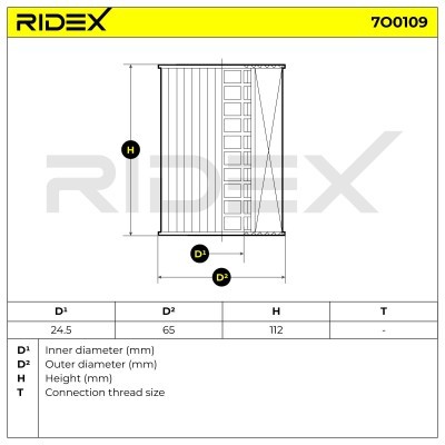 Filtr Oleju RIDEX 7O0109 7O0109 - foto 7