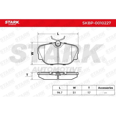Klocki hamulcowe Stark SKBP-0010227 SKBP-0010227 - foto 3