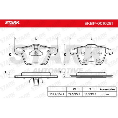 Klocki hamulcowe Stark SKBP-0010291 SKBP-0010291 - foto 3