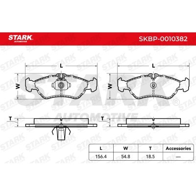 Klocki hamulcowe Stark SKBP-0010382 SKBP-0010382 - foto 3