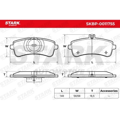 Klocki hamulcowe Stark SKBP-0011755 SKBP-0011755 - foto 5