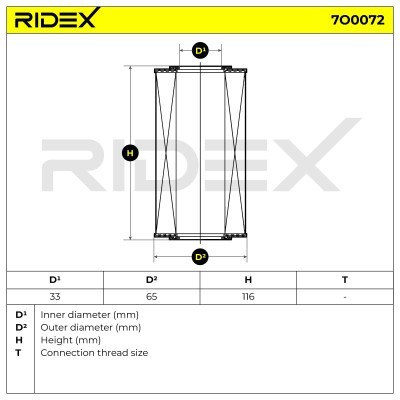 Filtr Oleju RIDEX 7O0072 7O0072 - foto 5