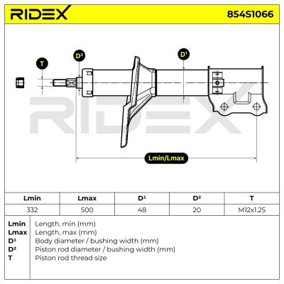 Amortyzator RIDEX 854S1066 854S1066 - foto 5