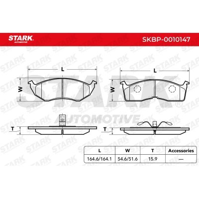 Klocki hamulcowe Stark SKBP-0010147 SKBP-0010147 - foto 3