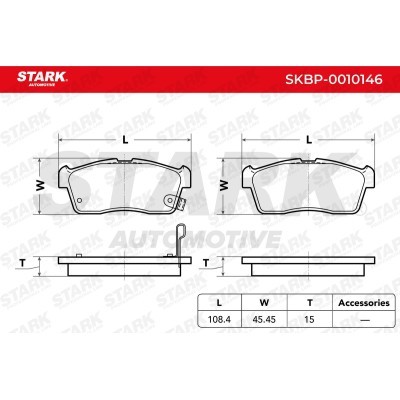 Klocki hamulcowe Stark SKBP-0010146 SKBP-0010146 - foto 4
