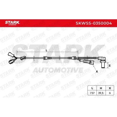 Czujnik ABS Stark SKWSS-0350004 SKWSS-0350004 - foto 3
