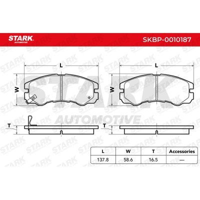 Klocki hamulcowe Stark SKBP-0010187 SKBP-0010187 - foto 4