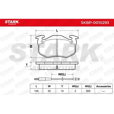 Klocki hamulcowe Stark SKBP-0010293 SKBP-0010293 - foto 3
