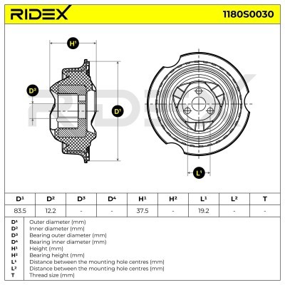 Mocowanie Amortyzatora RIDEX 1180S0030 1180S0030 - foto 4