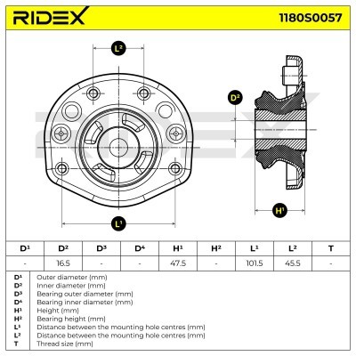 Mocowanie Amortyzatora RIDEX 1180S0057 1180S0057 - foto 5