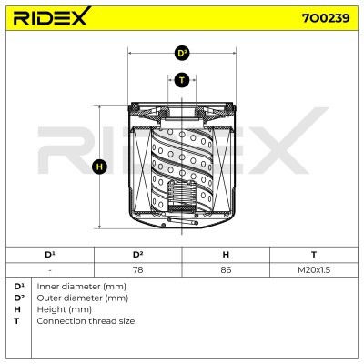 Filtr Oleju RIDEX 7O0239 7O0239 - foto 6